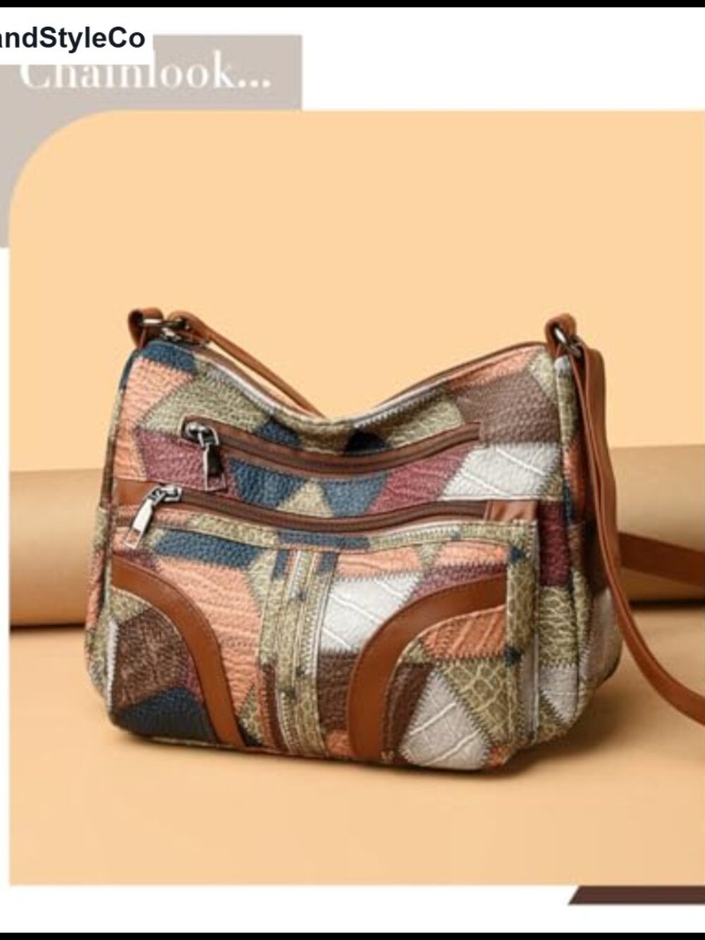 Crocodile Print Soft Leather Tote Bag with Adjustable Strap - Picture 4 of 6